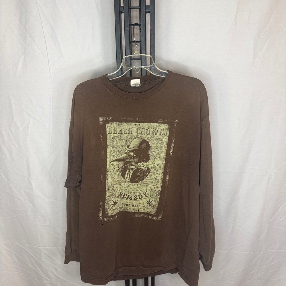 Alstyle Brown Black Crowes Long Sleeve‎